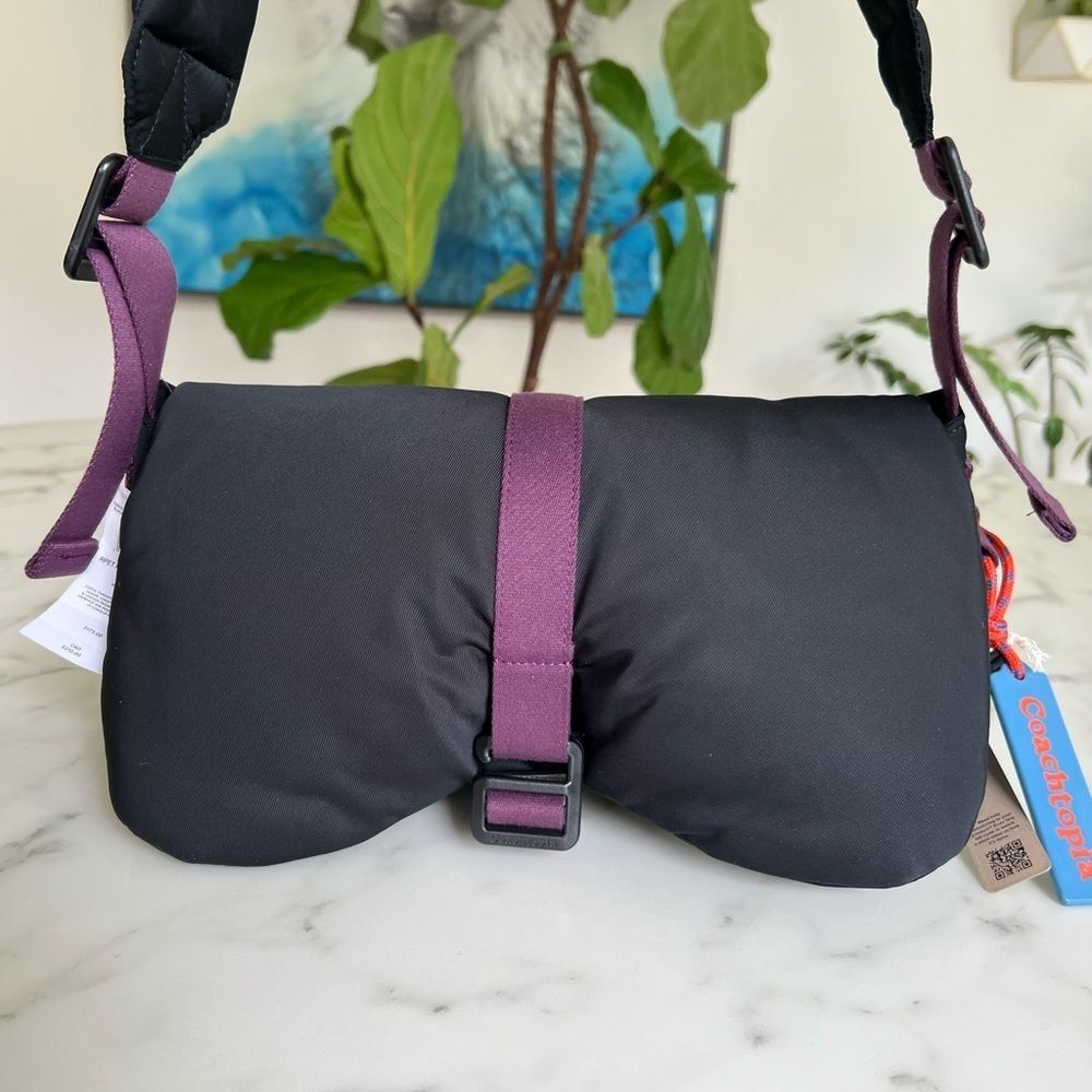 NWT Coach Coachtopia Loop Puffy Wavy Dinky Shoulder Bag CQ859 Black - Picture 7 of 15